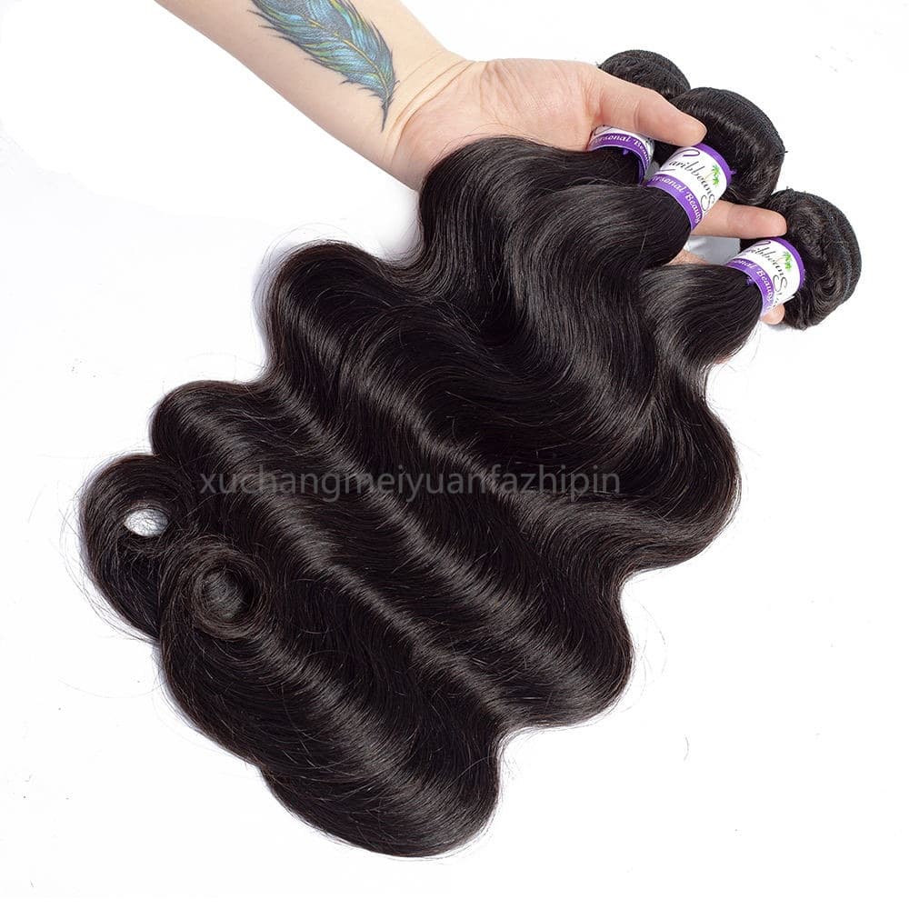 Minimalist Solid Color Brazilian Human Hair Hair Weft