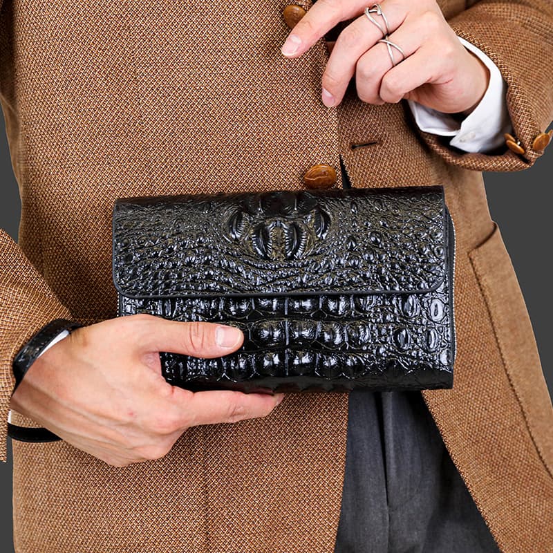 Men's Hand Carrying Double-layer Mobile Phone Bag