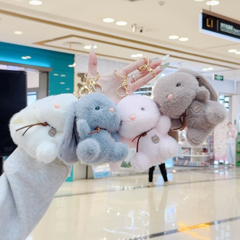 Little Rabbit Toy Plush Pendant Keychain