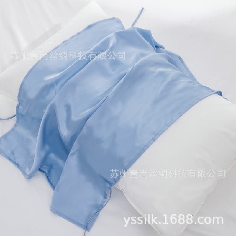 Silk Household Simple Tied Real Silk Pillowcase Cover