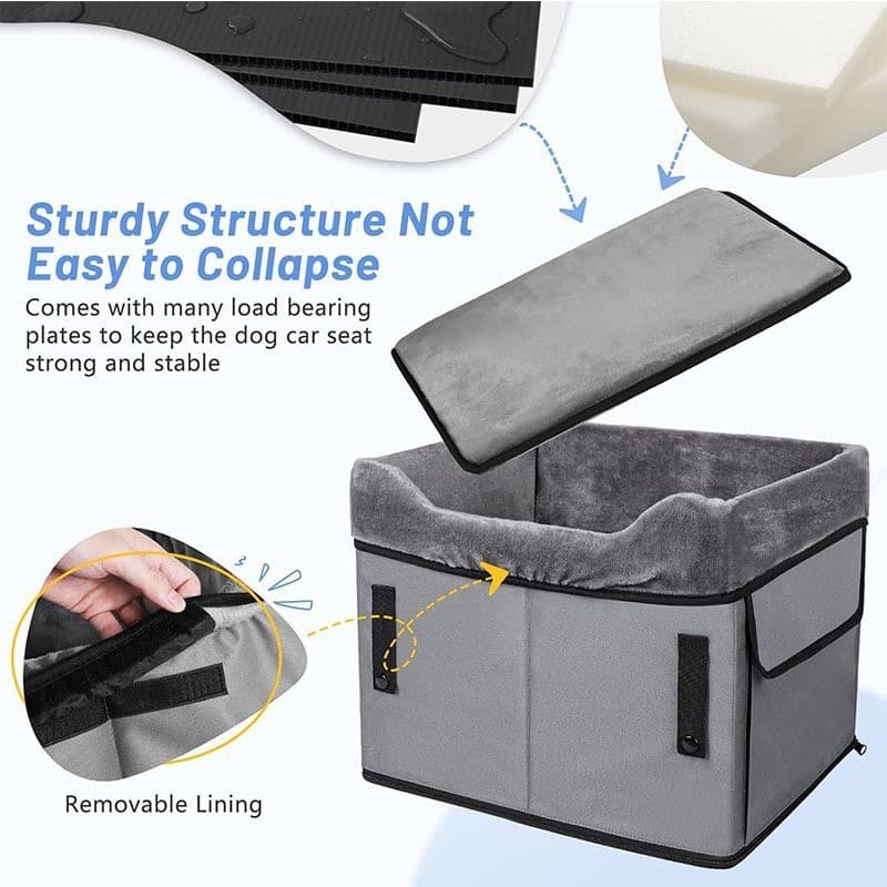 Small Car Anti-Dirt Portable Dog Booster Seat Car Dog Bed