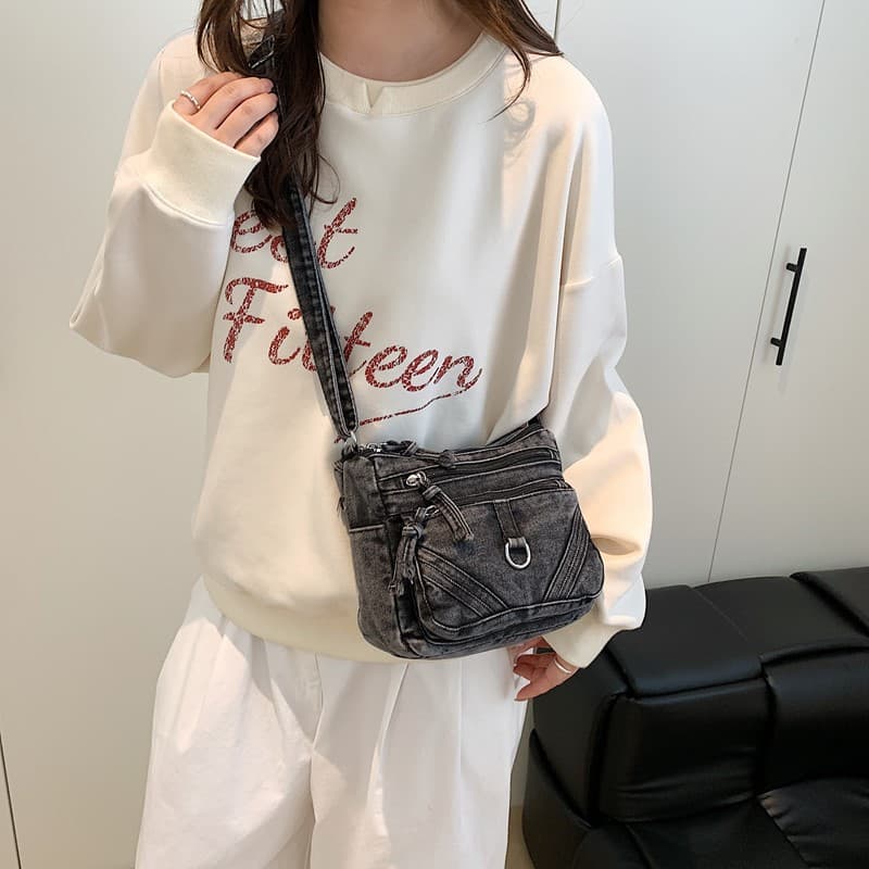 Soft Vintage Crossbody Bag Everyday Travel Oxford