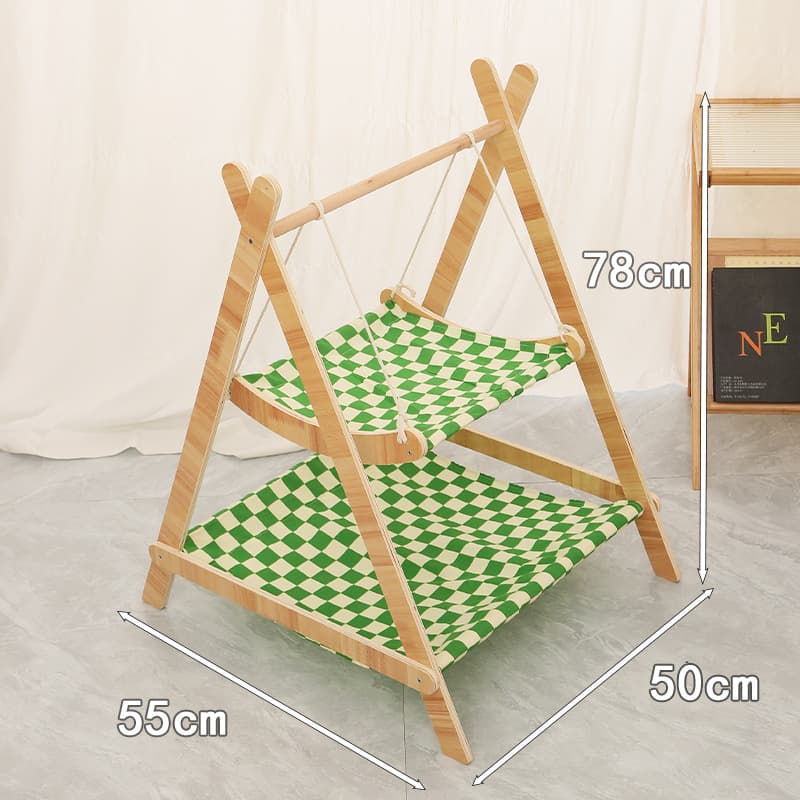 Pet Household Removable And Washable Hanging Double-layer Cat Hammock