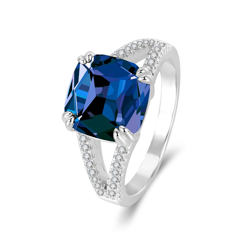 Ladies' Elegant Jewelry Plump Square Ring
