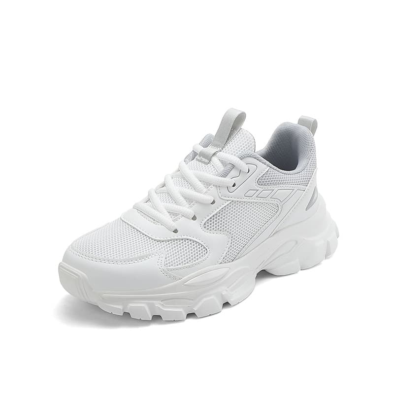 Breathable Soft-soled Casual White Sneakers For Women