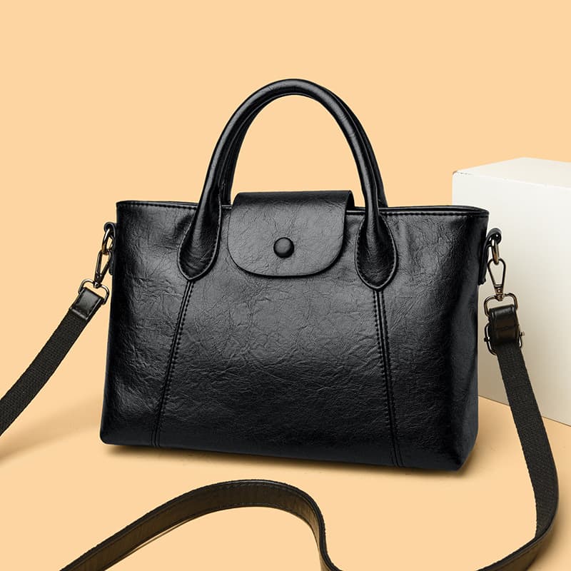 Large Simple Stylish And Elegant Single-shoulder Bag Dumpling-shaped Bag