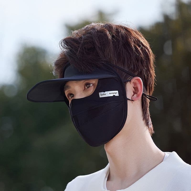 Full-face Brimmed Sun And Dust-proof Maskface Cover