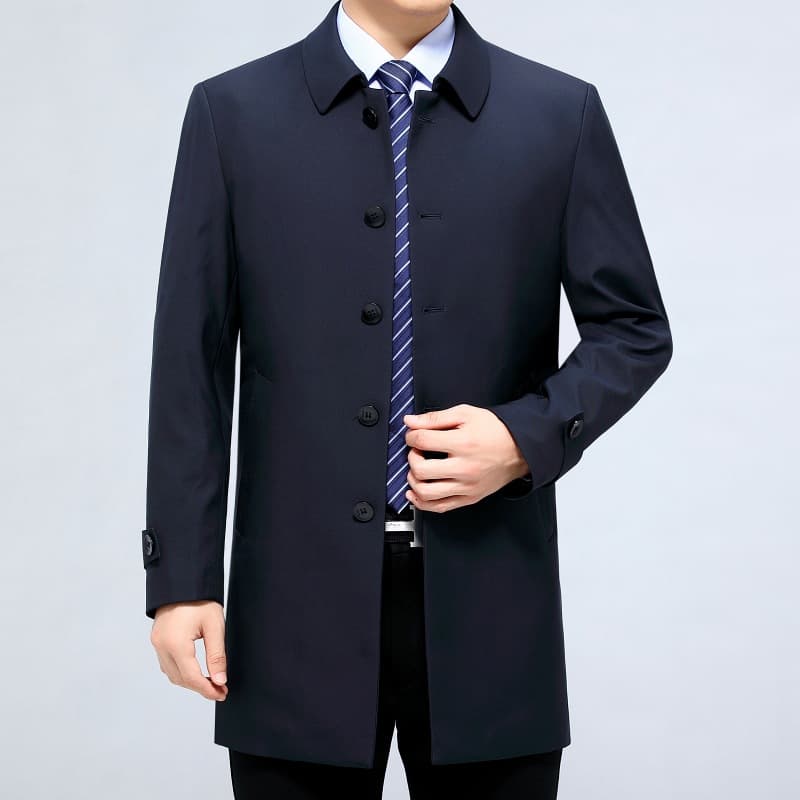 Business-casual Mens Buttoned All-match Jacket