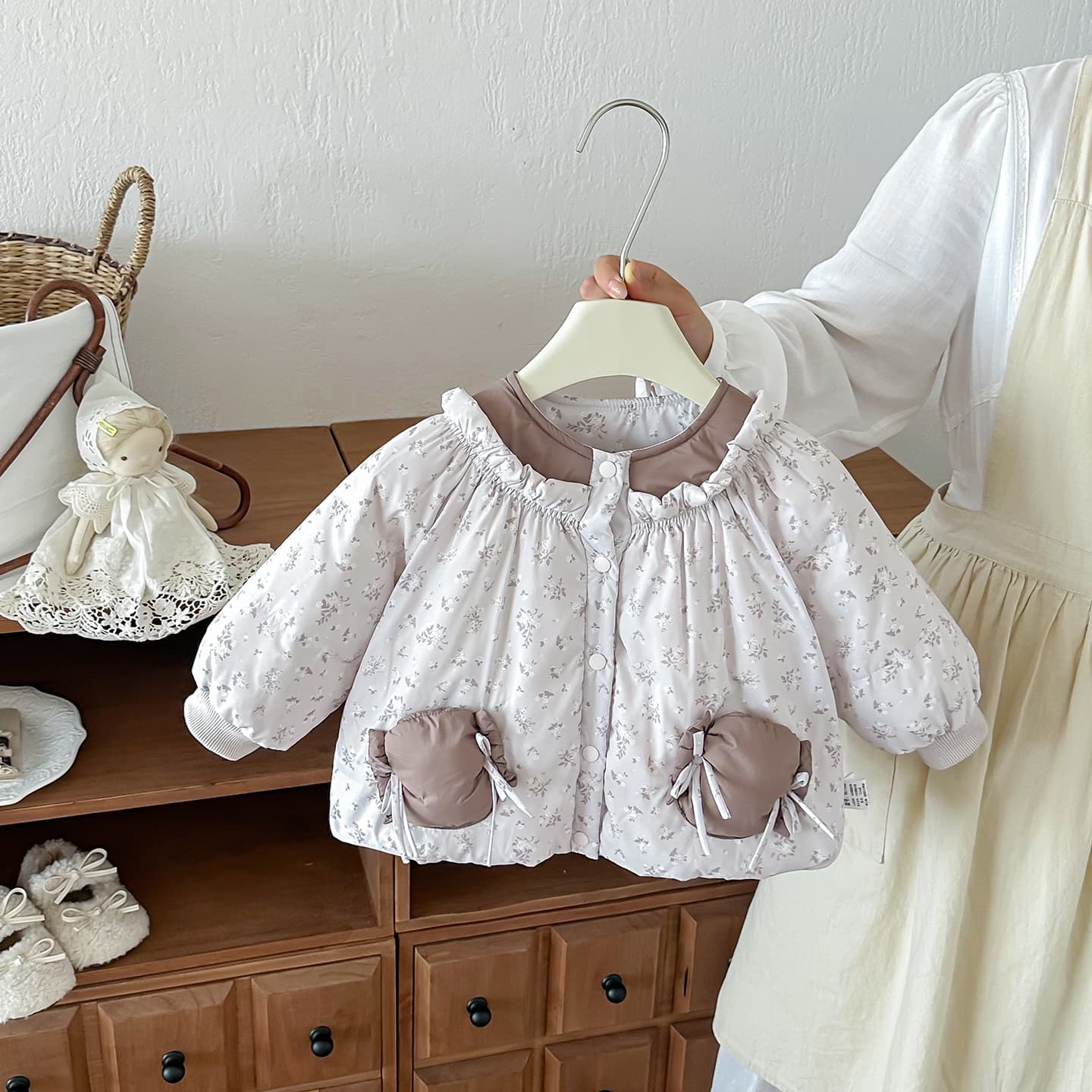 Lightweight Down Jacket For Baby Girls Warm Outerwear