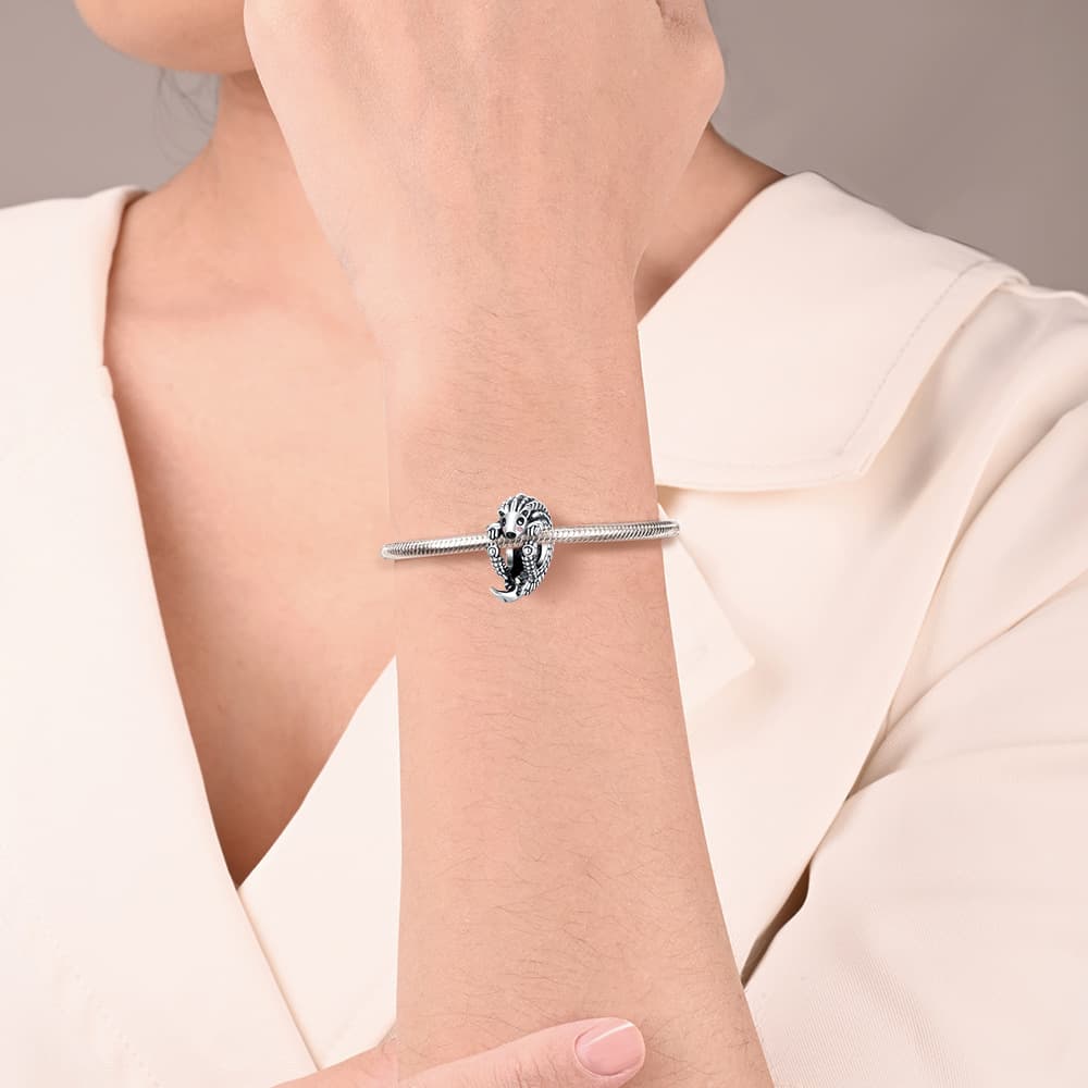 Silver-plated Bead Cute And Whimsical Starfish Bracelet Charms