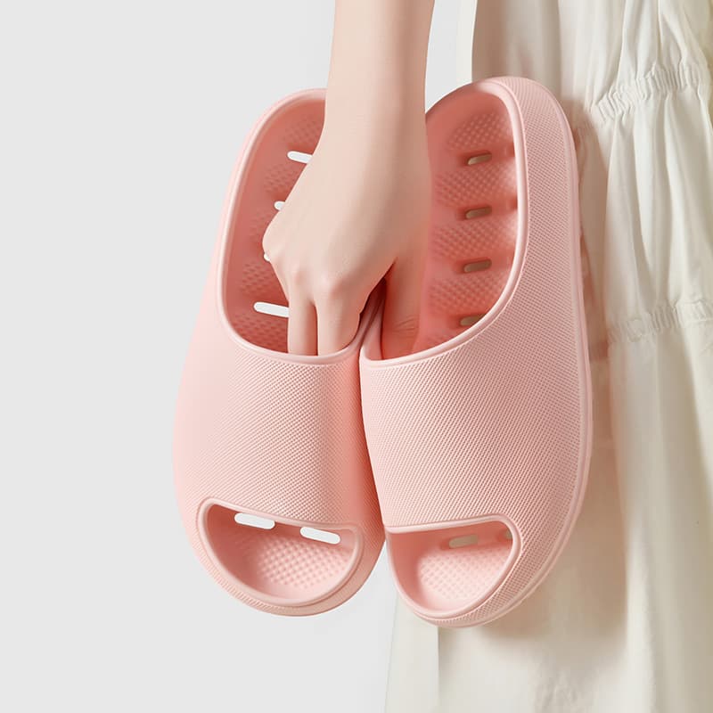 Indoor Slippers - Soft Sole Non-Slip Bathroom Slide Sandals For Home Shower And Casual Wear