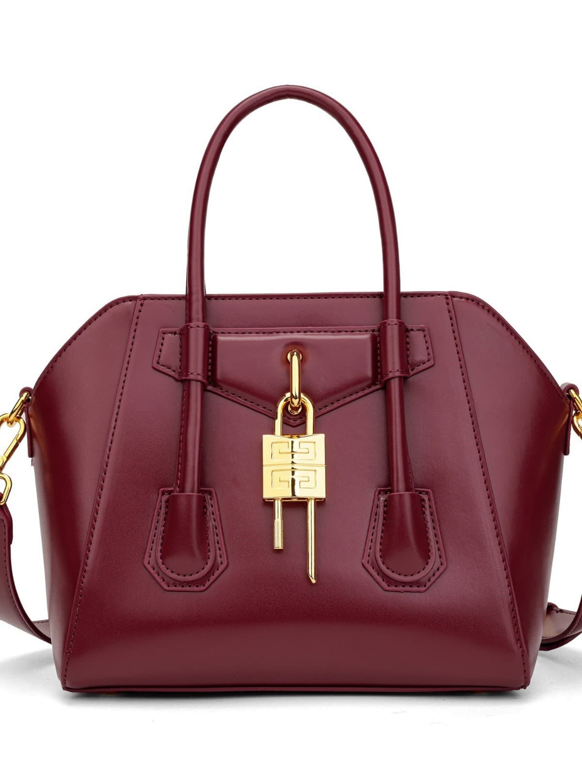 Large Capacity Boston Handbag With Metal Lock Casual Women Shoulder Crossbody Tote Bag For Daily Use