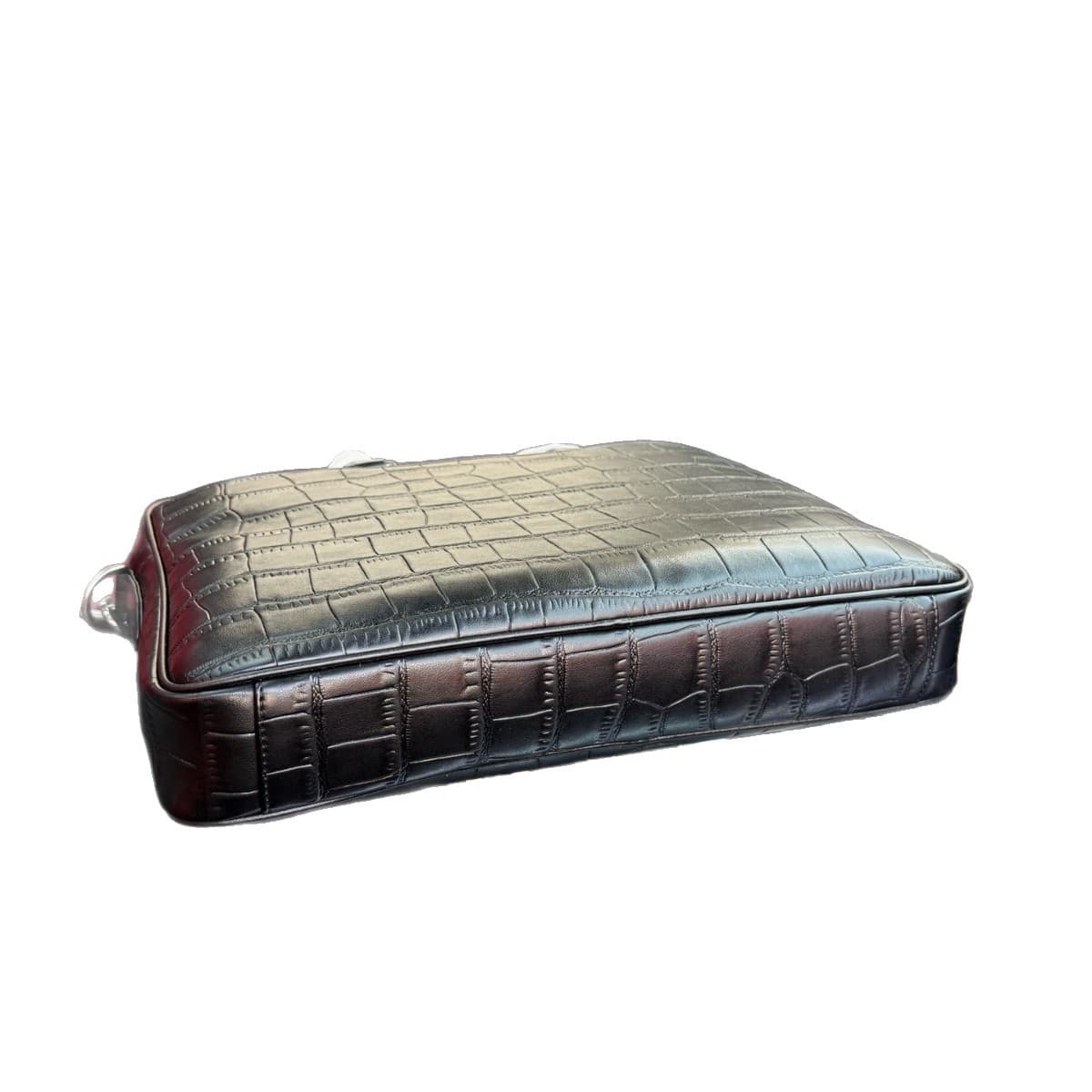 Cross-border Men's Briefcase With Crocodile Pattern