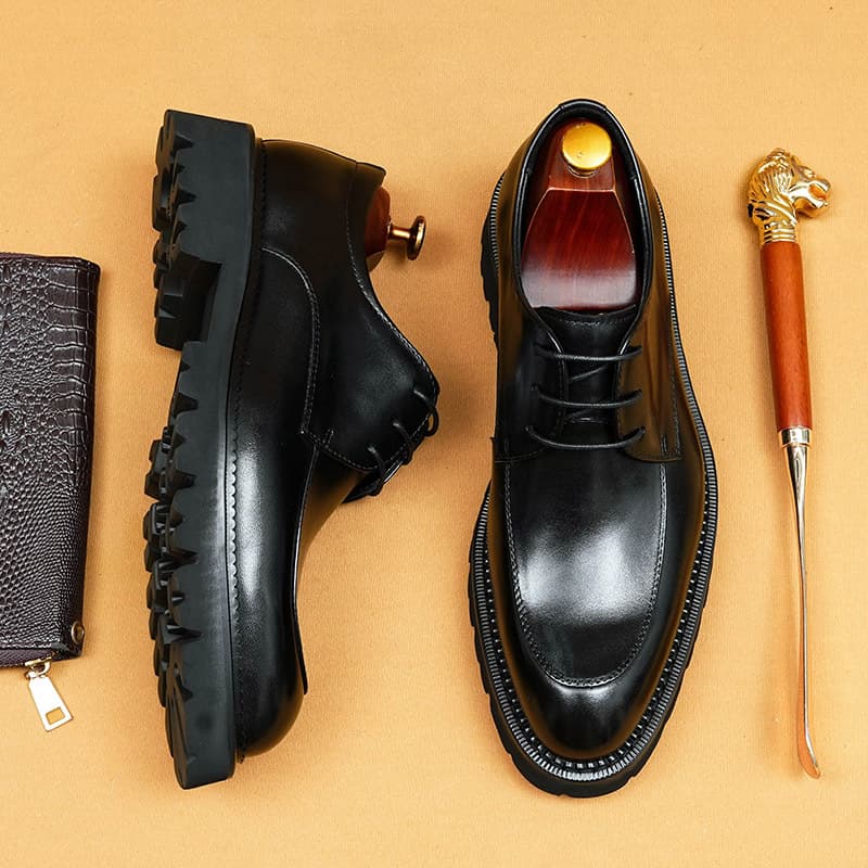 Men's Business-Casual Leather Shoes Genuine Cowhide