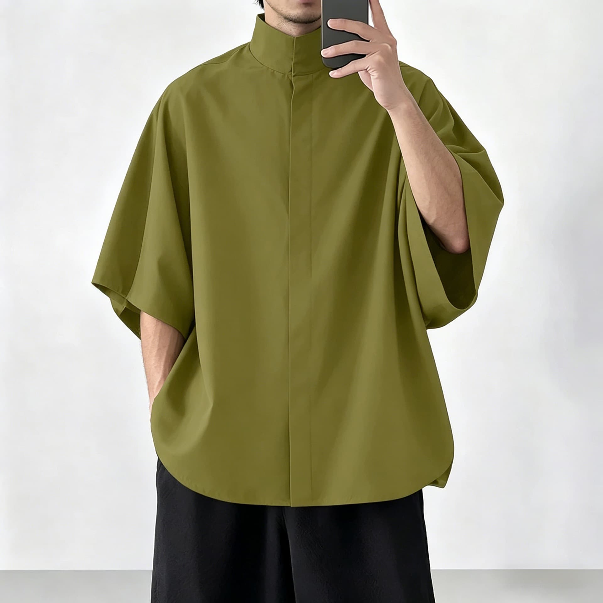 Drop-shoulder Casual Shirt