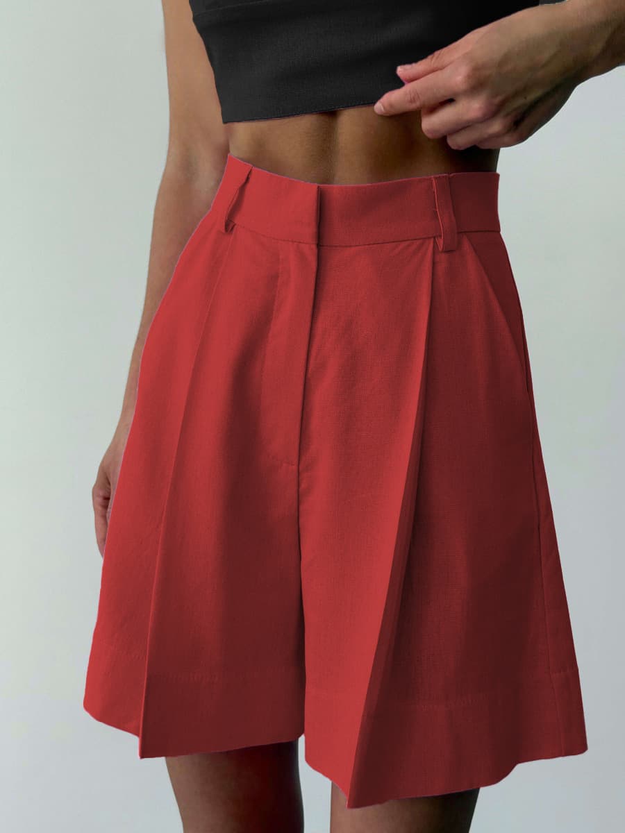 Loose-fitting Slimming Wide-leg Casual Shorts