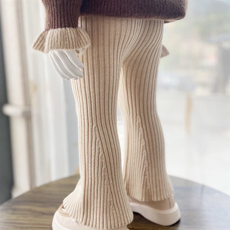 Stretch Bootcut Pants Fashionable Long Trousers For Children