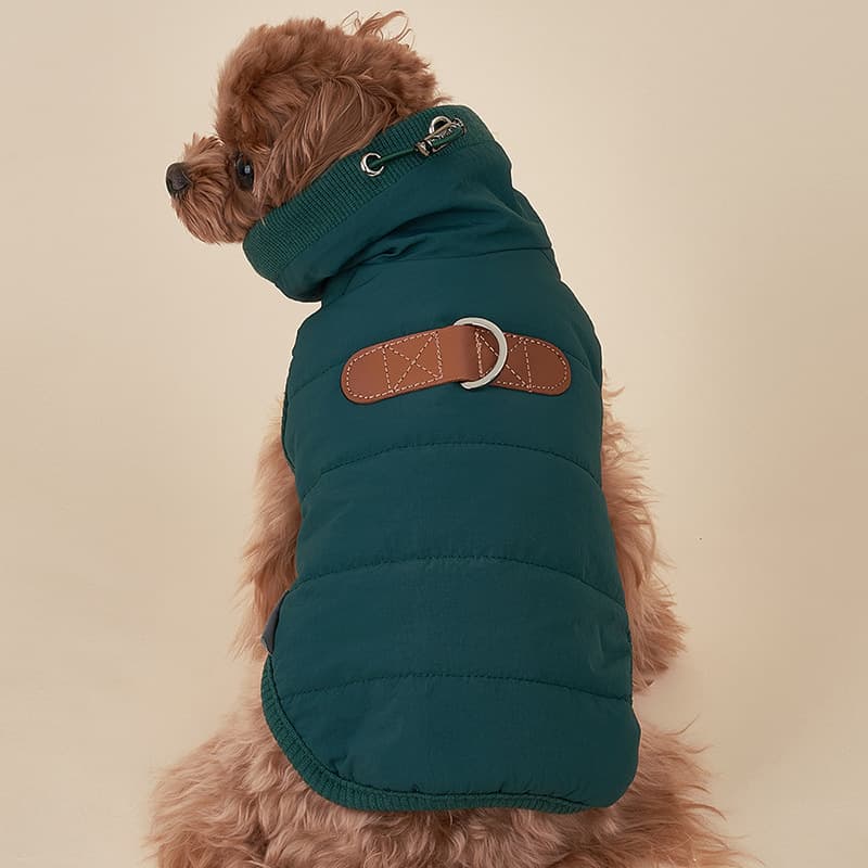 Pet Dog Clothes Thickened And Warm Cotton Jacket