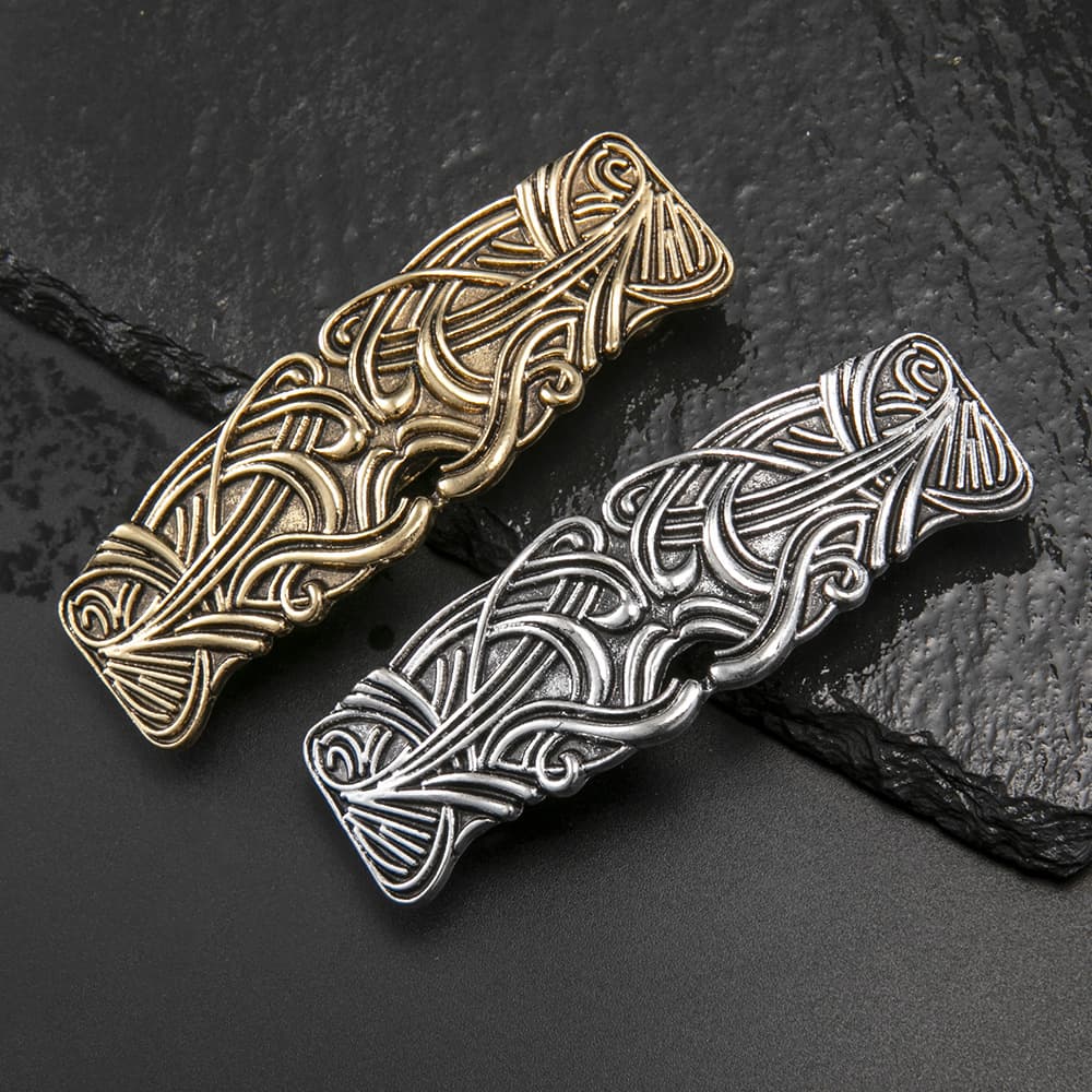 Retro Metal Royal Abstract Striped Hair Clip Headpiece Ponytail Clip