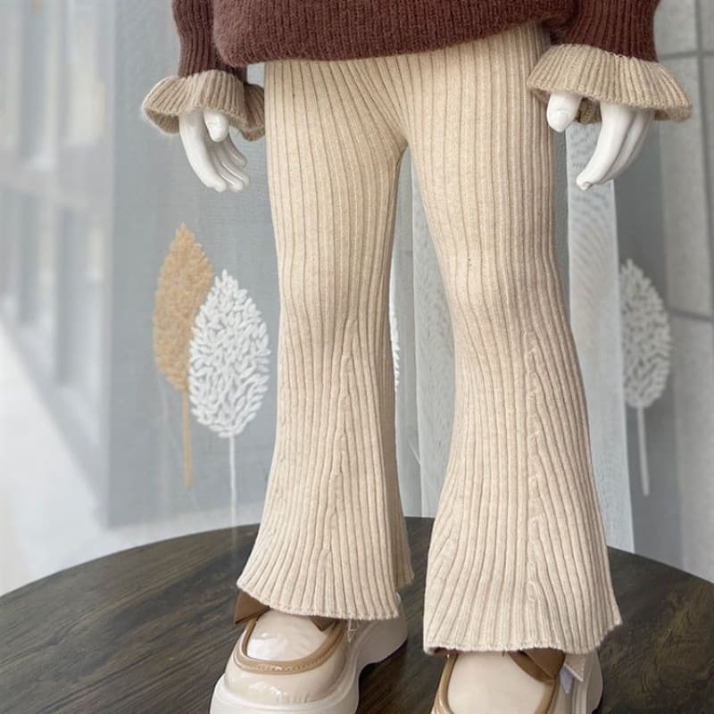 Stretch Bootcut Pants Fashionable Long Trousers For Children