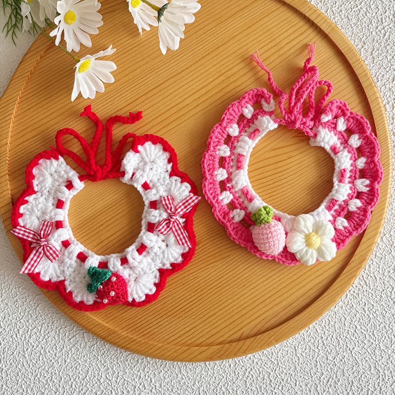 Pet Neck Warmer Knitted Cat Scarf Collar