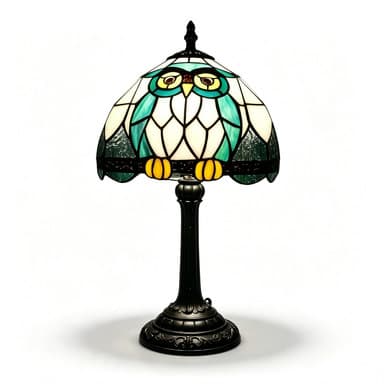 Retro Resin Base Hand-painted Resin Table Lamp