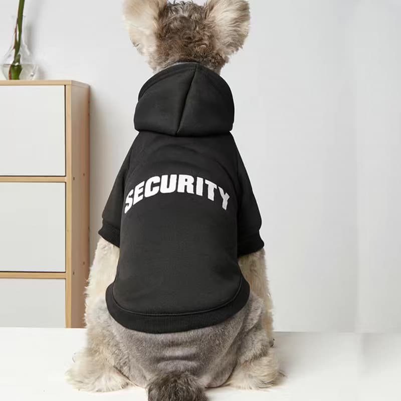 Solid Color Simple Warm Printed Pet Clothes