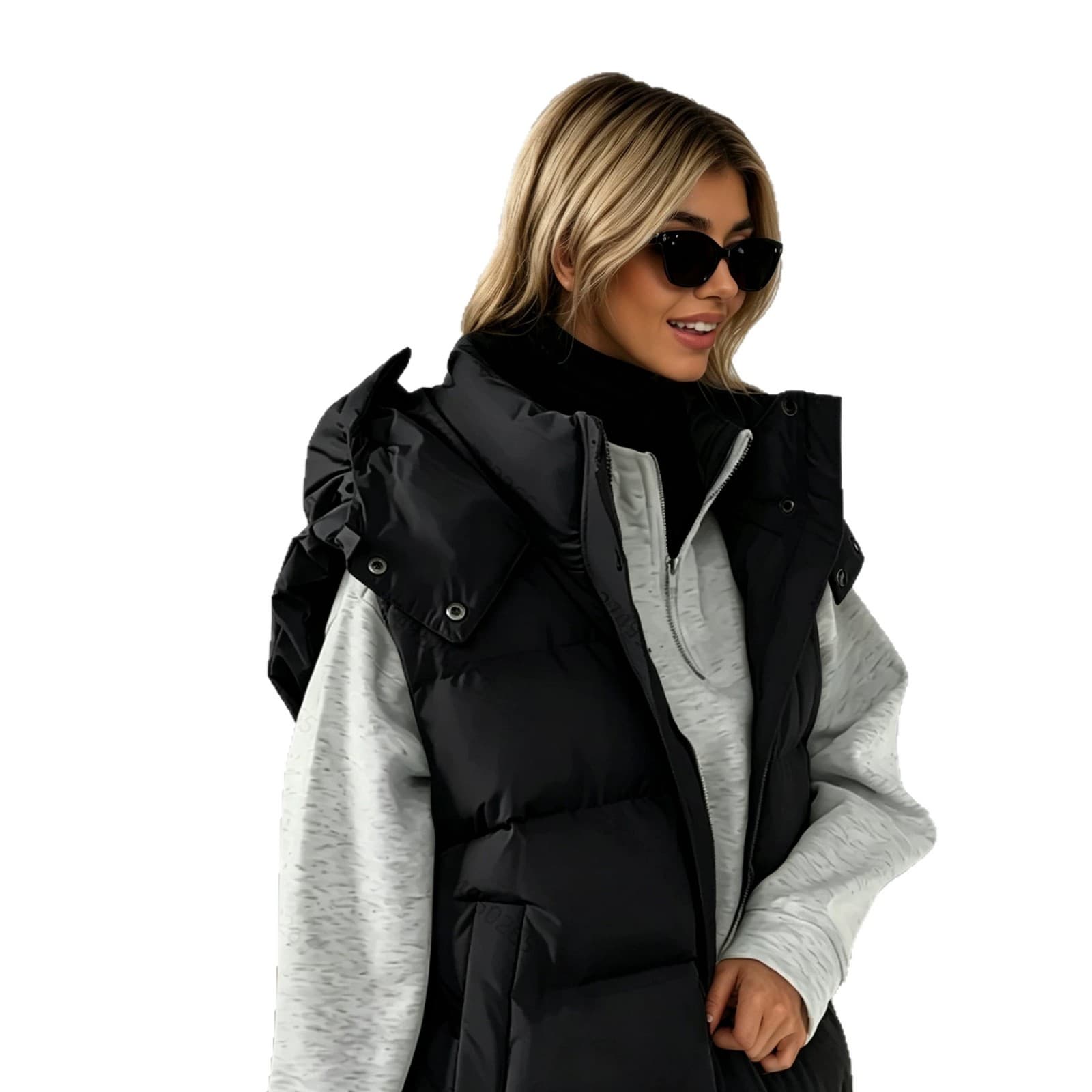 Women's Stylish Thickened Warm Sleeveless Cotton Vest Jacket