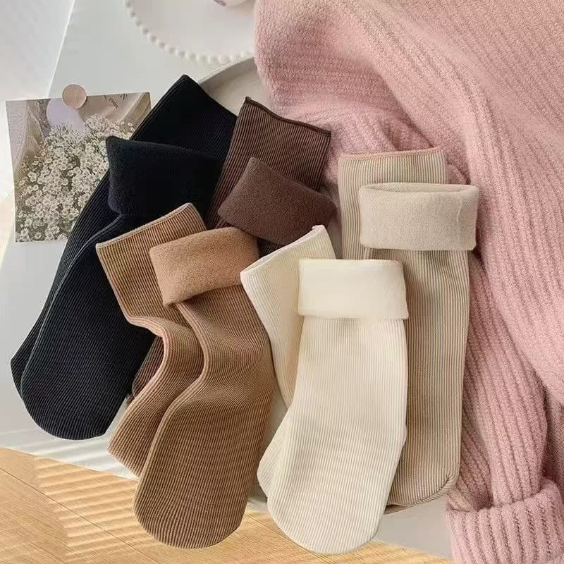 Snow Fleece-lined And Thickened For Warmth Postpartum Socks