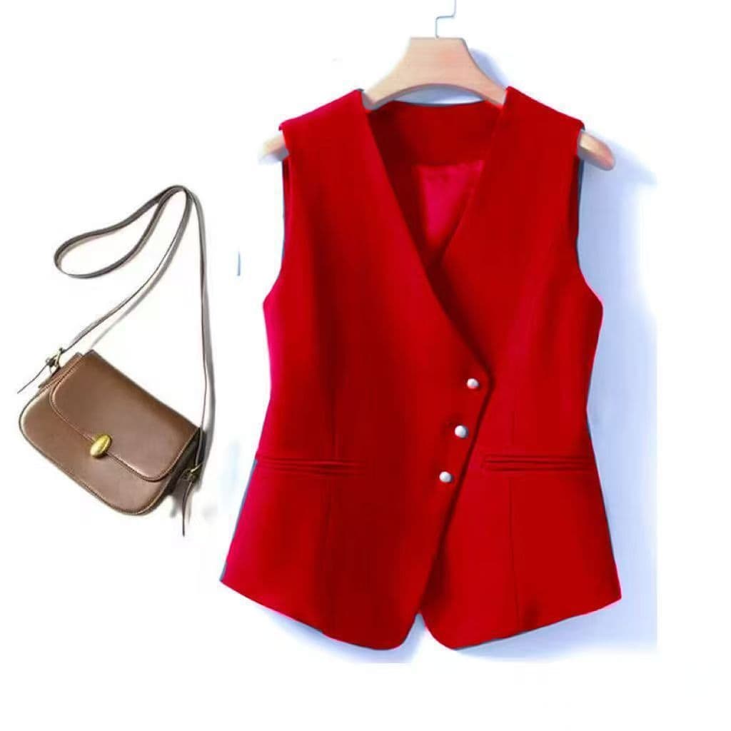 Versatile Chic Trendy Figure-flattering Suit Vest