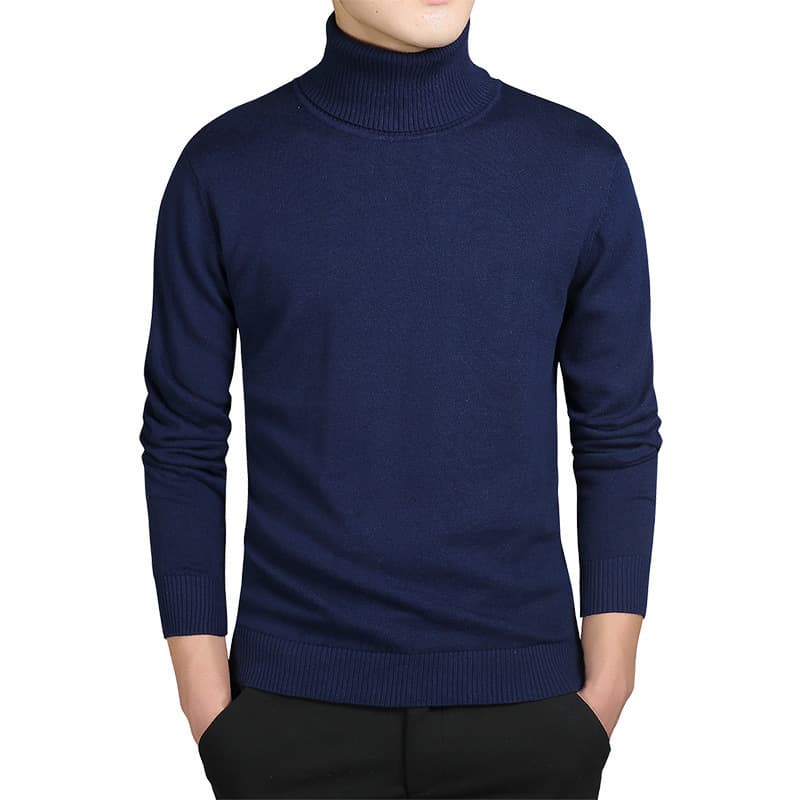 Autumn And Winter New Casual Men's Solid Color Pullover Sweater