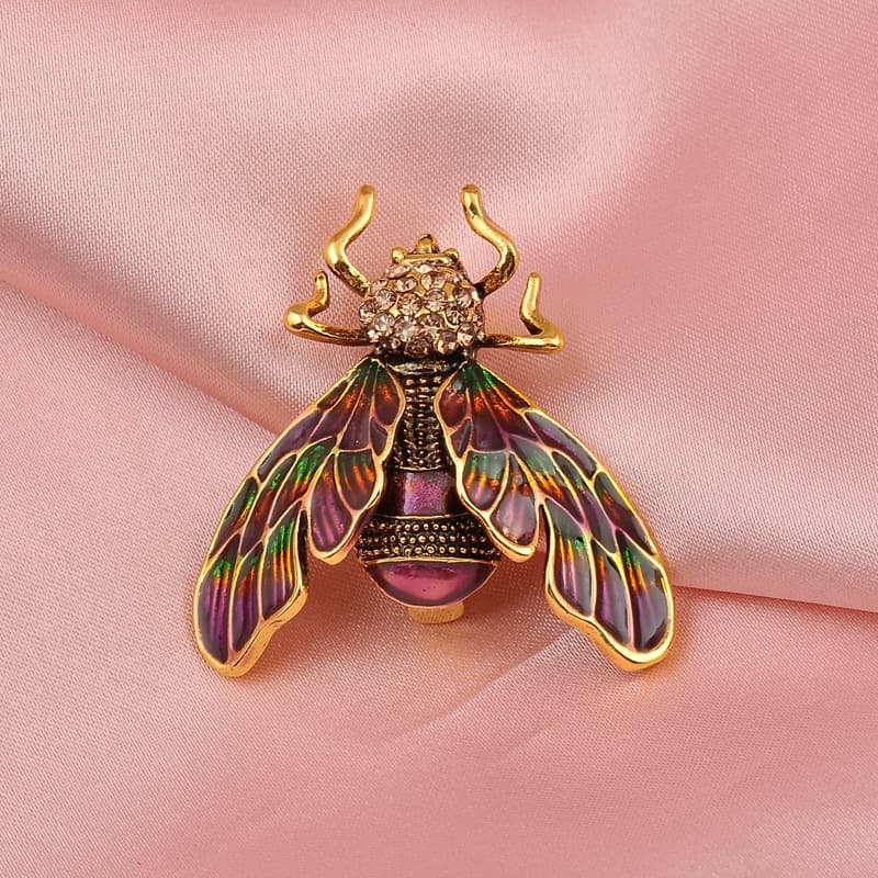New Stylish Painted Insect Brooch
