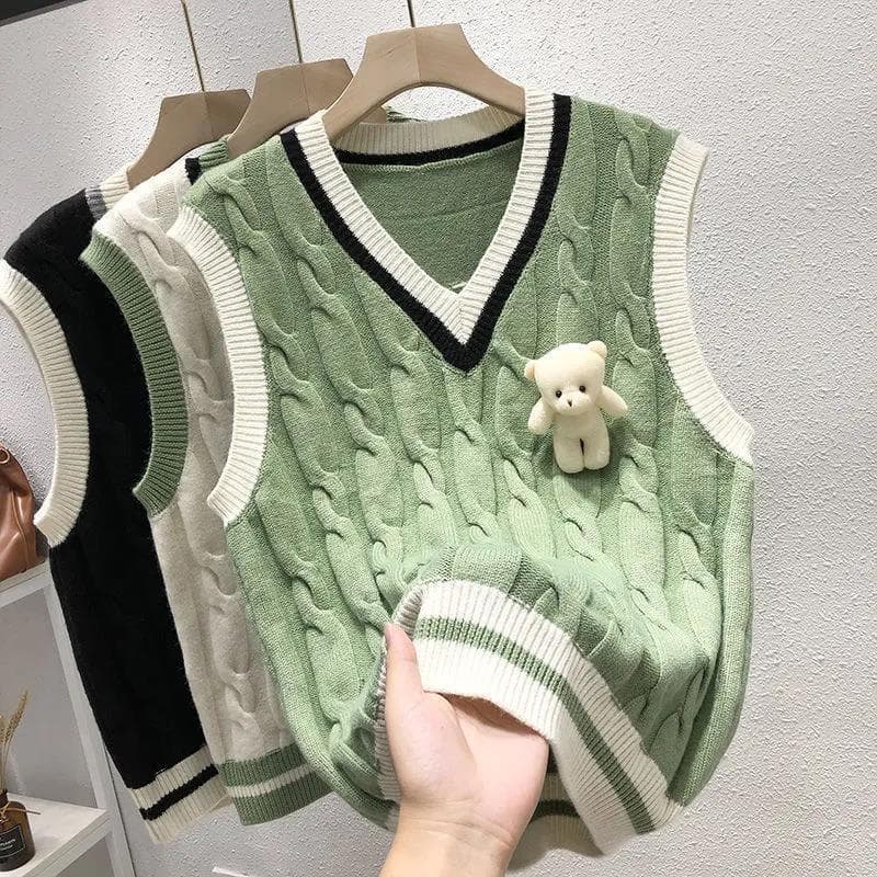 V-neck New-style Waistcoat Outerwear Vest