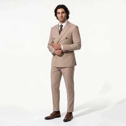 Men's Business Wedding Suit Solid Color