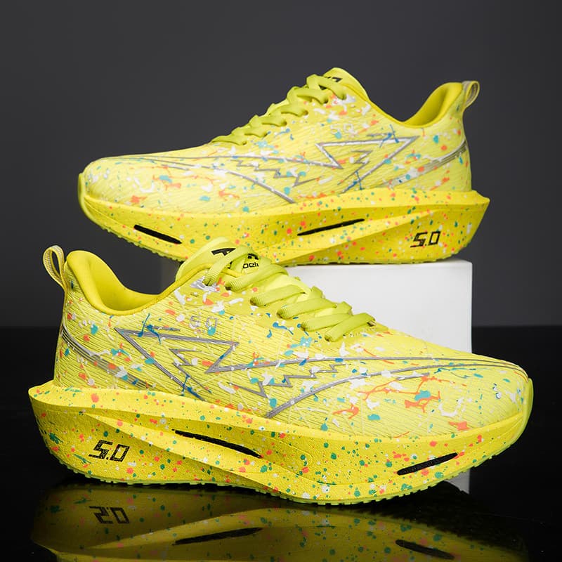 Iridescent Running Shoes Fashionable Mesh Sneakers For Jogging And Sports