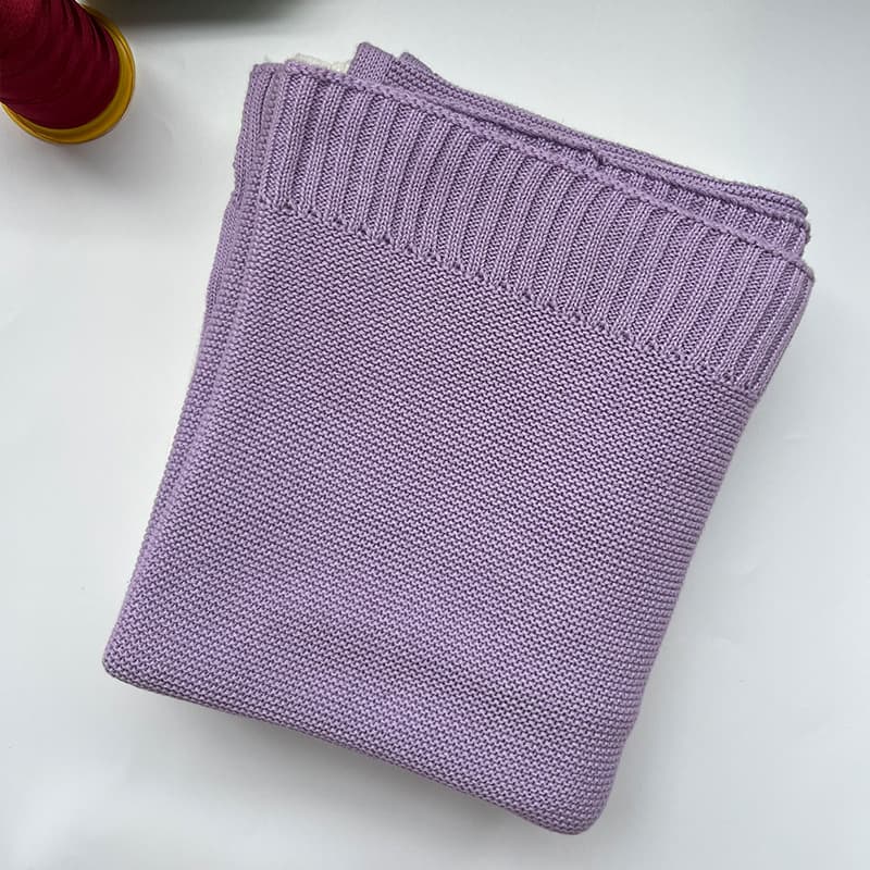 AutumnWinter Baby Knitted Swaddle Blanket With Overlock Edging