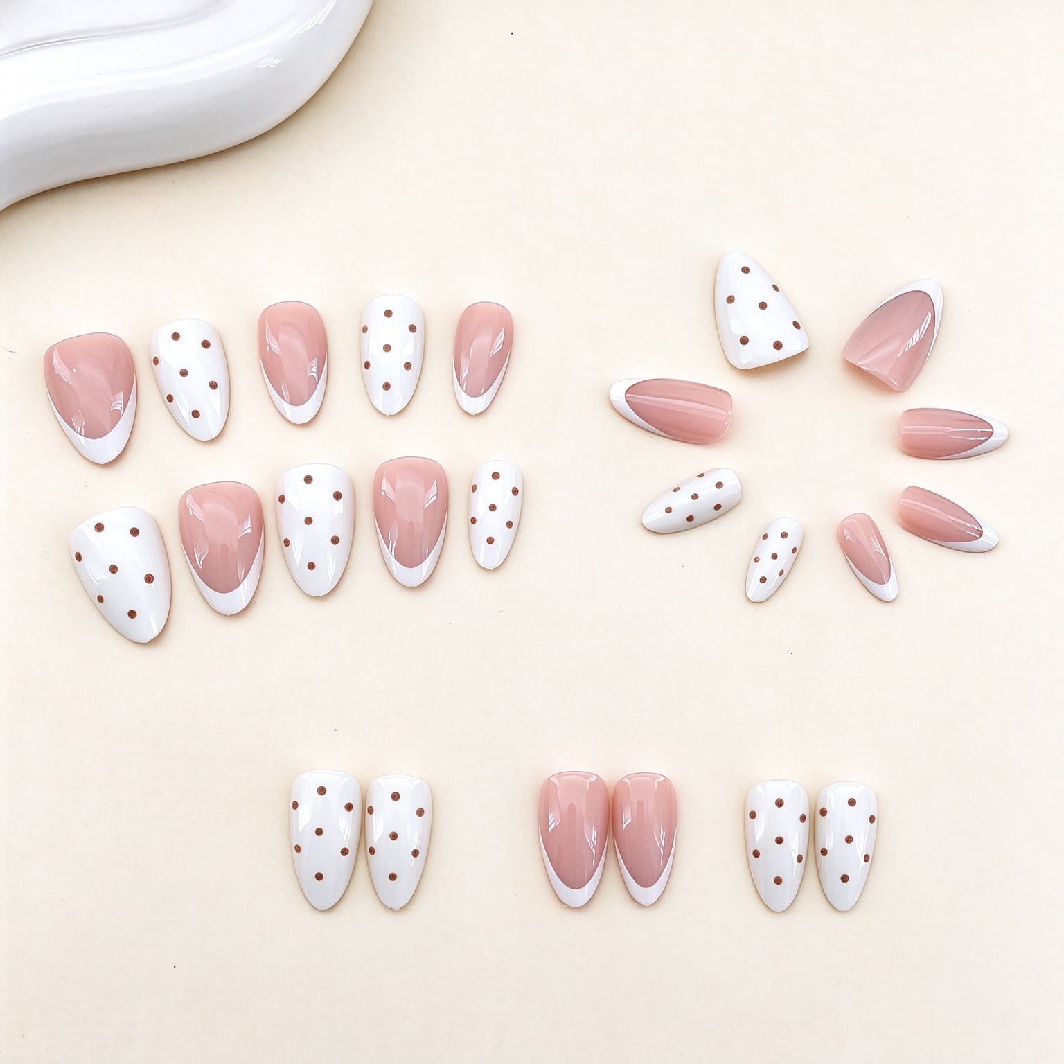 Minimalist White French Nail Tips