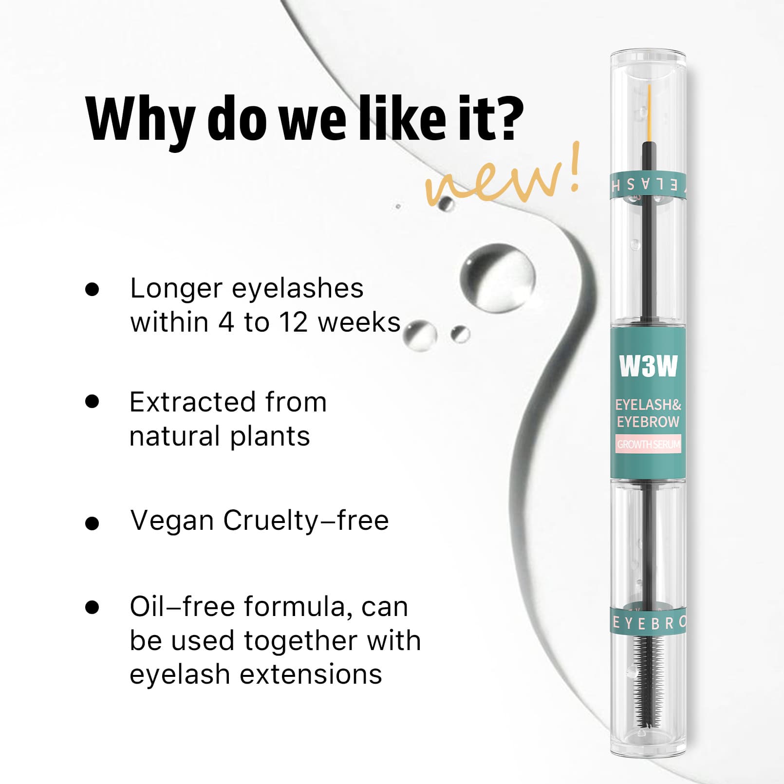 W3W New Double-Headed Mascara And Eyebrow Tint