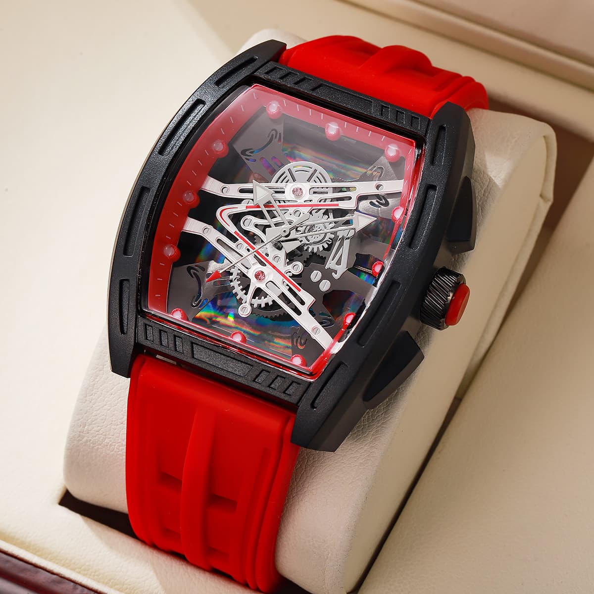 Men's Silicone Quartz Wristwatch