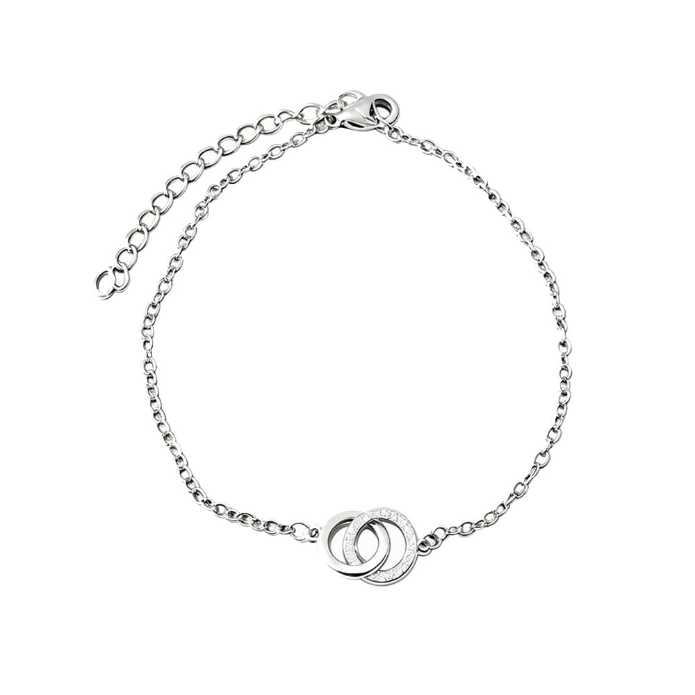 European, American And Korean Fashion Jewelry Double-circle Statement Bracelet
