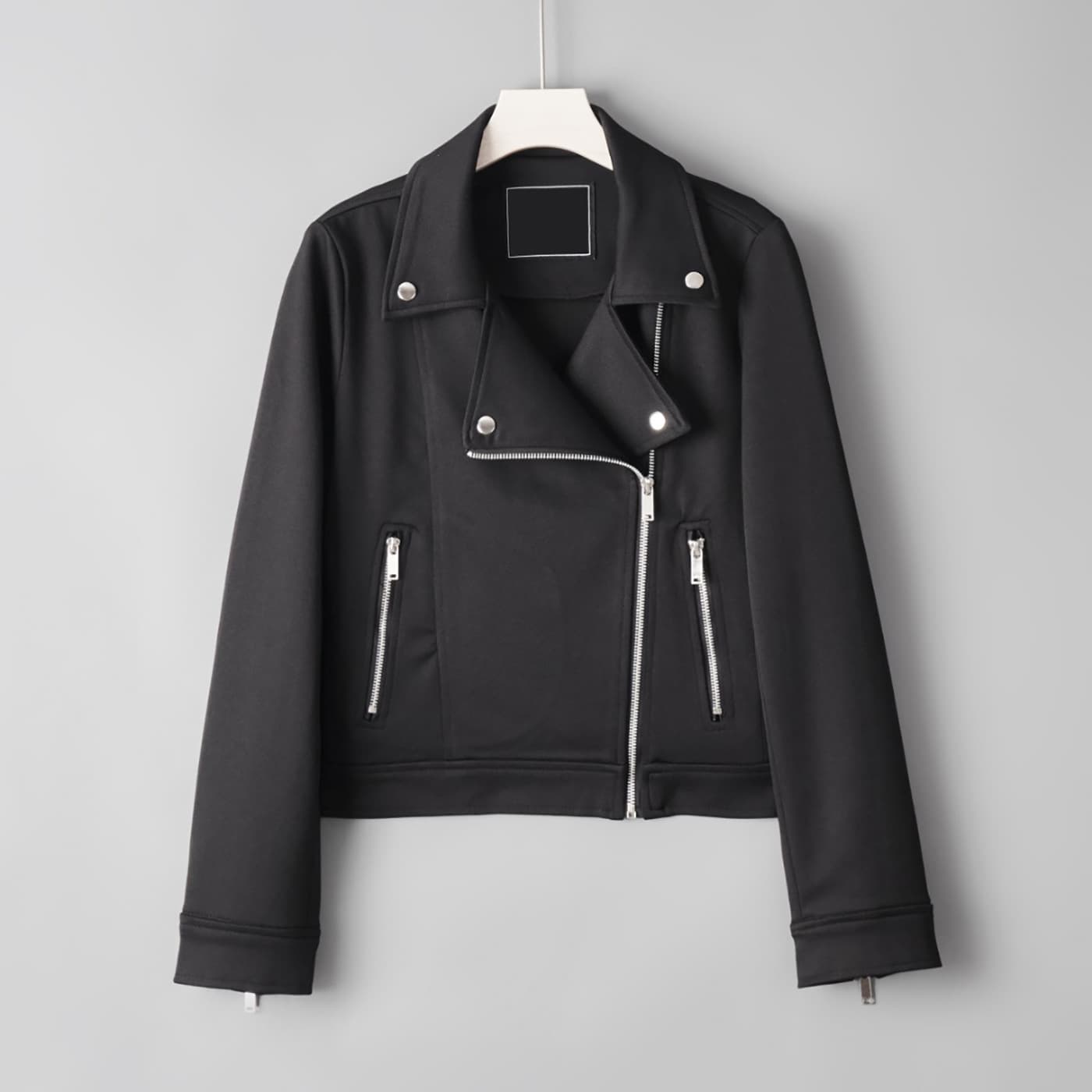 Versatile Short, Cool Biker-style Jacket For Women