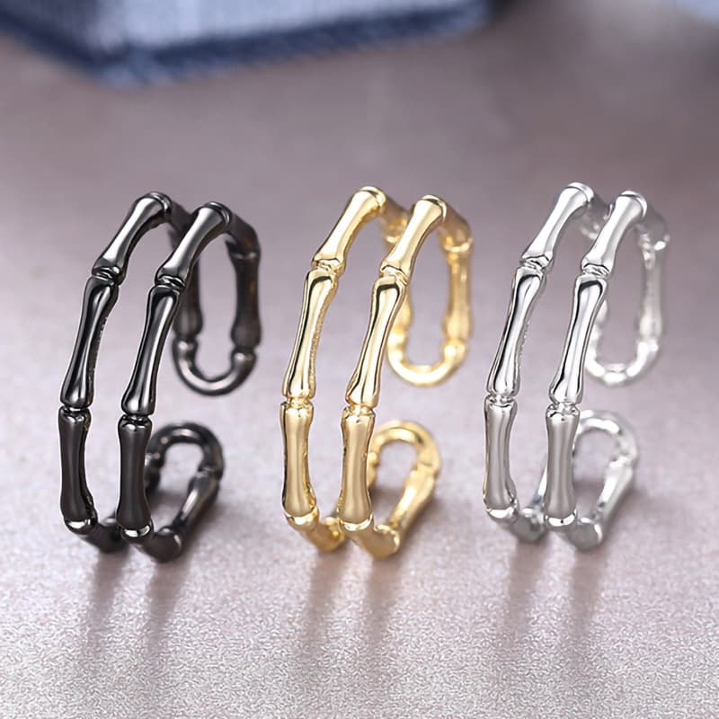 Huitan Fashionable And Stylish Bamboo Adjustable Ring