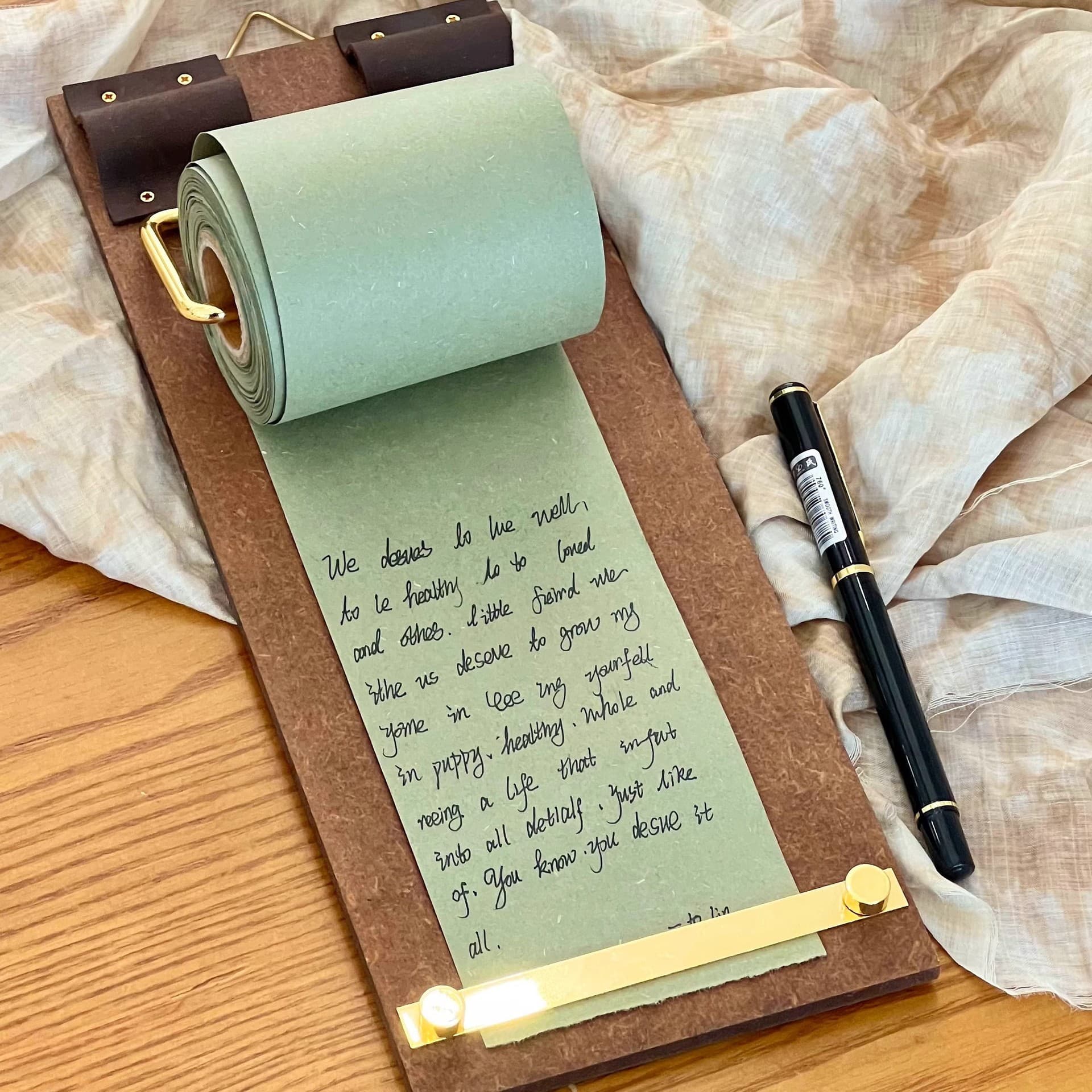 Retro Sticky Note Pad With Tear-off Non-adhesive Roll Notes