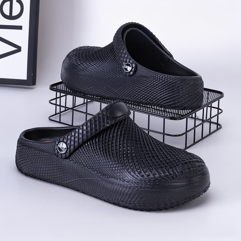 Mens Waterproof Soft-Soled Half Slippers For Outdoor Wear