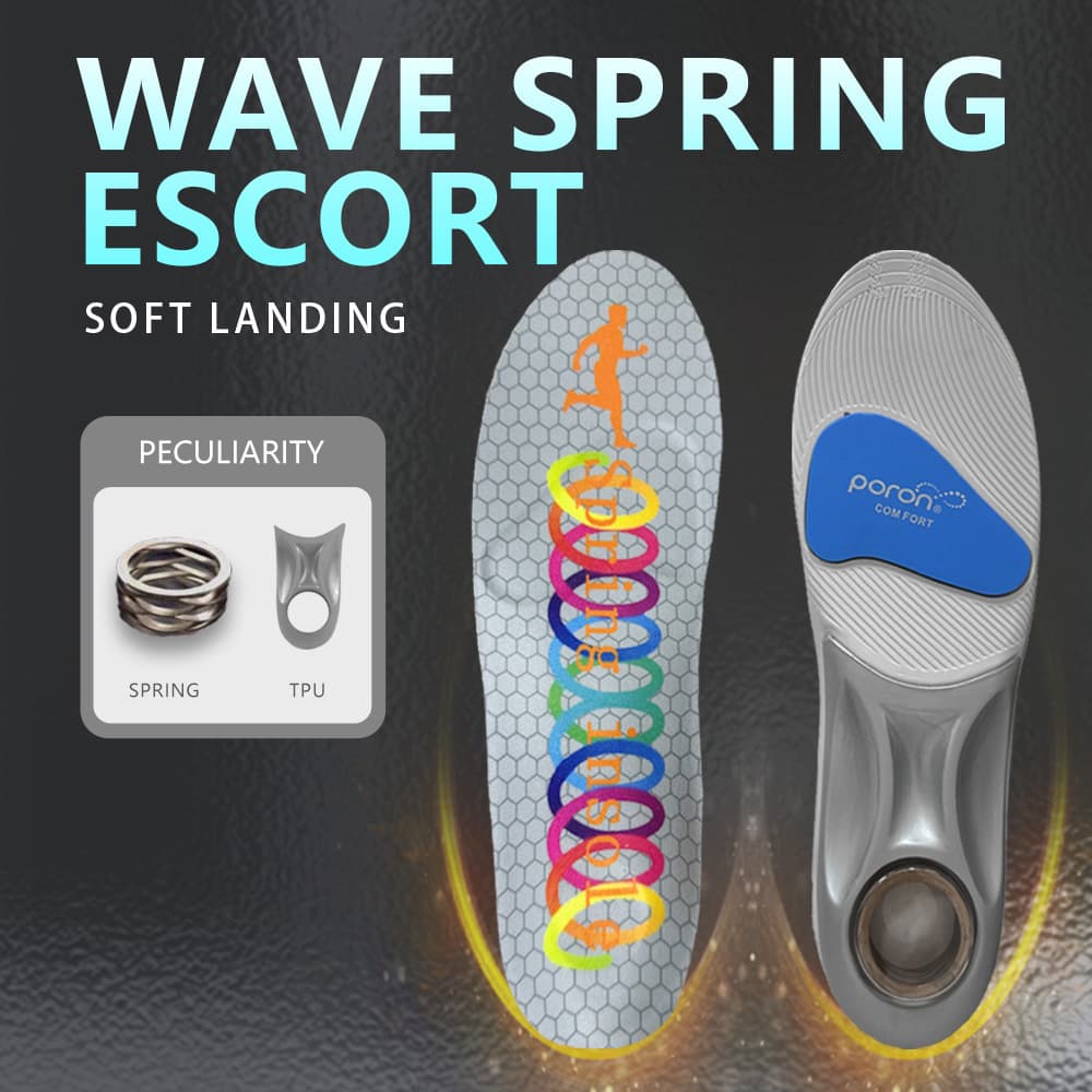 Brand-new Genuine PU Material Insoles With Rebound Cushioning And Arch Support