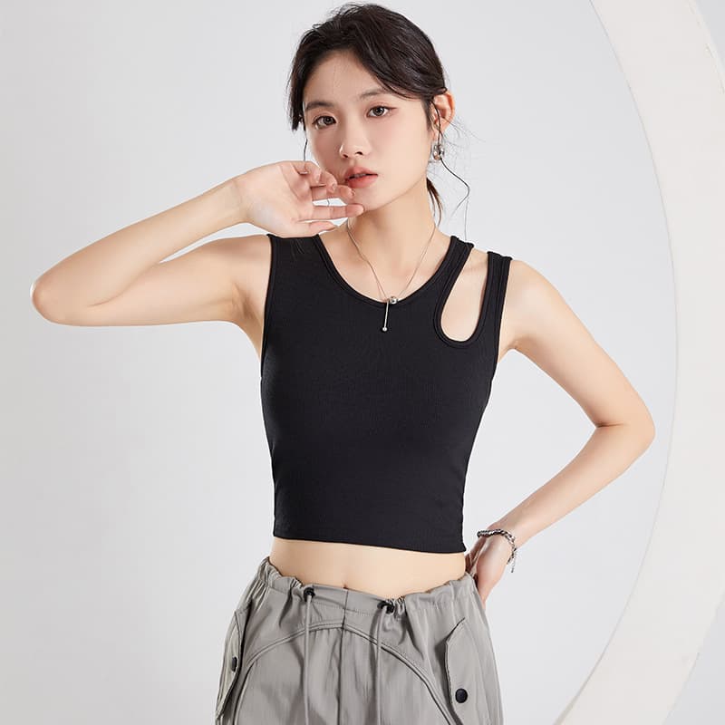 Sleeveless Hollow-out Camisole For Women