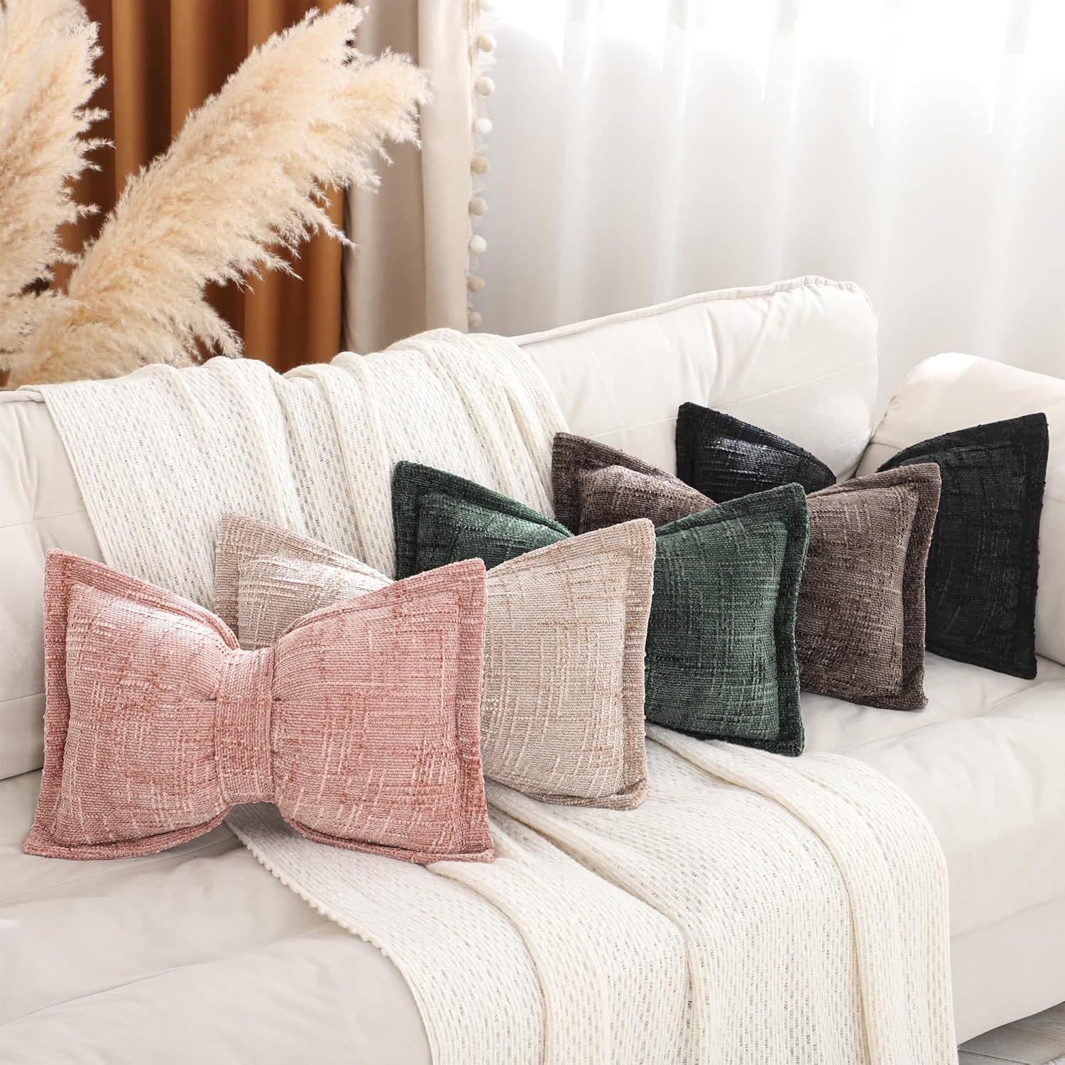 Living Room Sofa Bow-knot Throw Pillow
