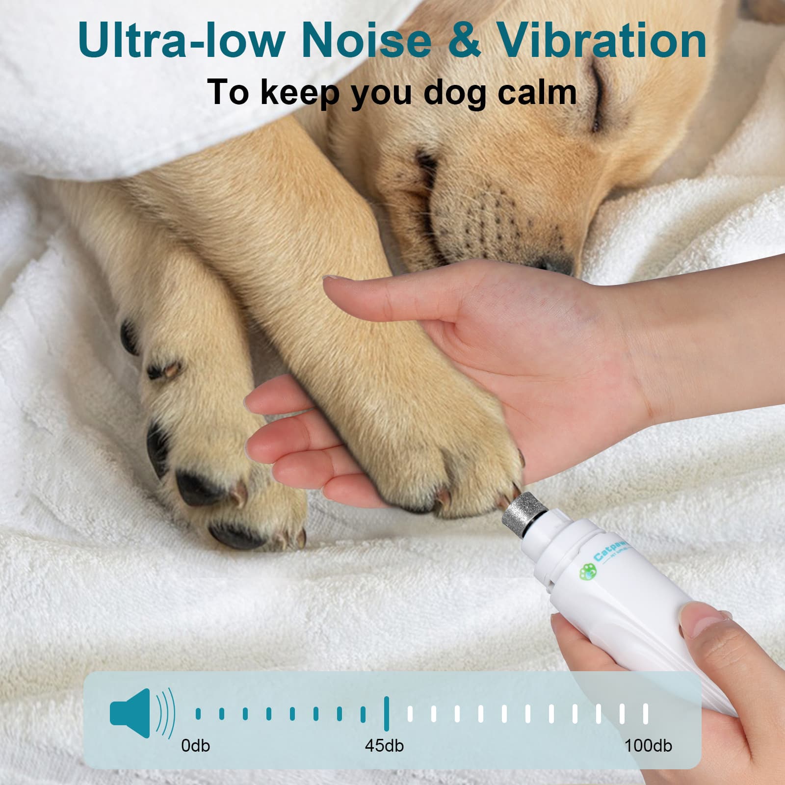 Pet Nail Grinder Universal Electric Nail Trimmer For Cats And Dogs