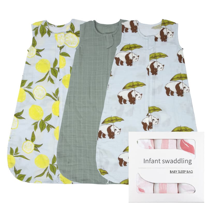 Baby Gauze Sleeping Bag Vest, Springsummer, Bamboo Cotton, Thin Style