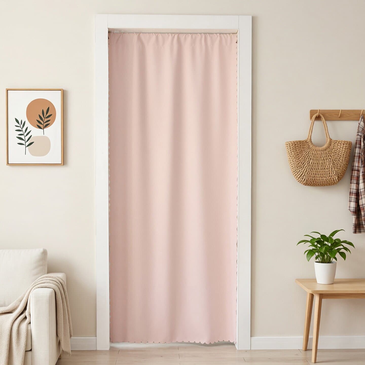 Bedroom Home Hanging Curtain Solid-color Fabric Curtain